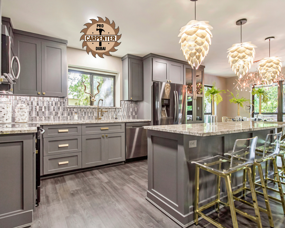 Luxury Kitchen Furniture Fixing Service by Pro Carpenter Dubai 0588997516